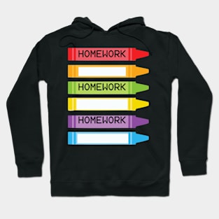 SCHOOL STICKERS, CUTE HOMEWORK STICKERS Hoodie